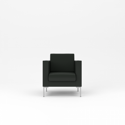 Кресло экокожа премиум / темно-серая CN1118