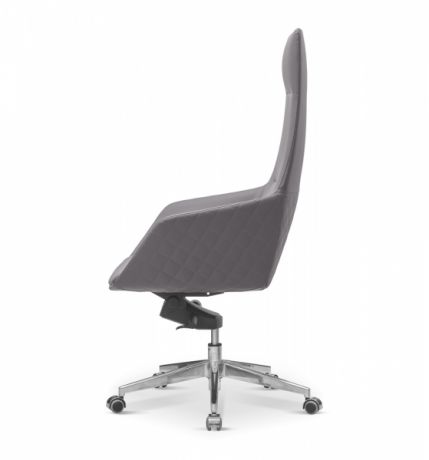 Кресло для руководителя Aurora экокожа премиум / серо-коричневая CN6