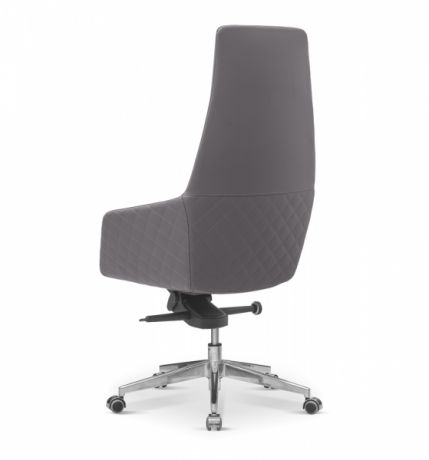 Кресло для руководителя Aurora экокожа премиум / серо-коричневая CN6
