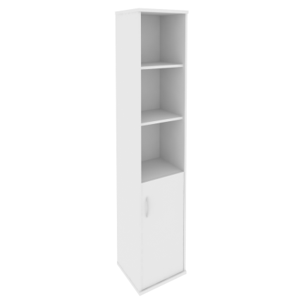 Шкаф высокий узкий белый