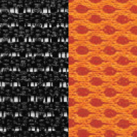 сетка YM/ткань TW / черная/оранжевая