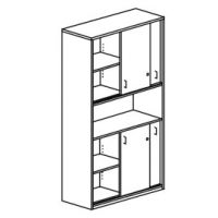Шкаф с раздвижными дверьми, с замками F8601