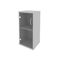 Шкаф низкий узкий со стеклом А.СУ-3.2