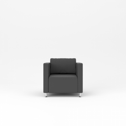 Кресло экокожа премиум / темно-серая CN1118