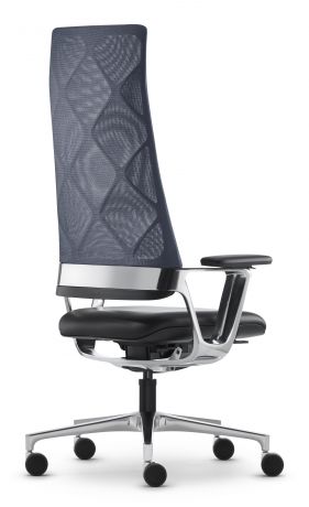 Кресло руководителя Connex 2 mesh с высокой сетчатой спинкой ткань / фуксия 1712