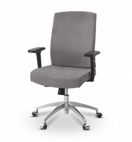 Кресло персонала Alfa X/SL/3D ткань Сахара / зеленая С39