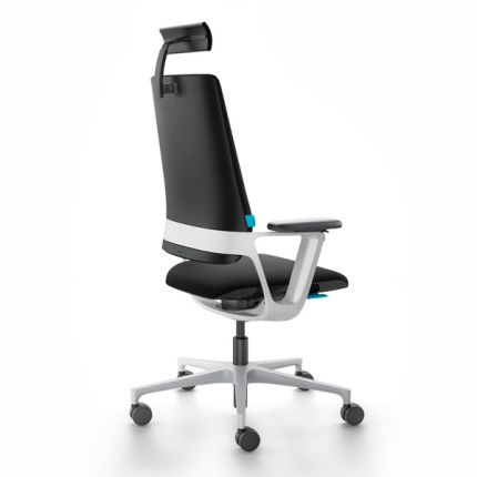Кресло для руководителя Connex2 со средней спинкой натуральная кожа / коричневая 4803