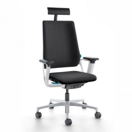Кресло для руководителя Connex2 со средней спинкой ткань / фуксия 1712