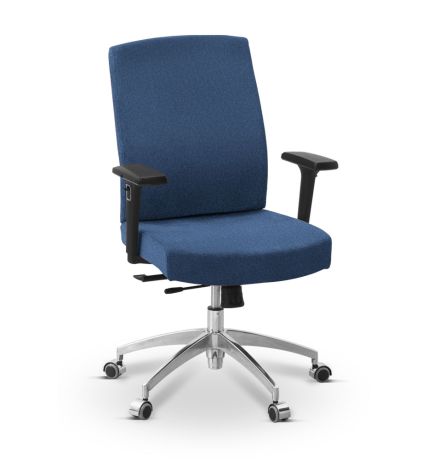 Кресло персонала Alfa X/SL/3D ткань Bahama / синяя