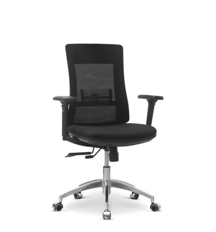 Кресло персонала Pulse A X/SL/3D ткань TW / черная