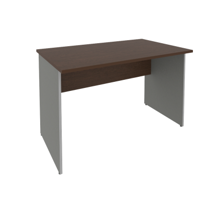 Стол письменный для ресепшен венге/металлик