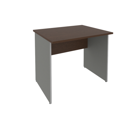 Стол письменный для ресепшен венге/металлик
