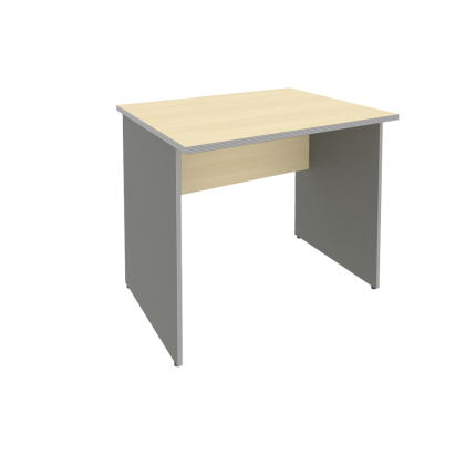 Стол письменный для ресепшен клен/металлик