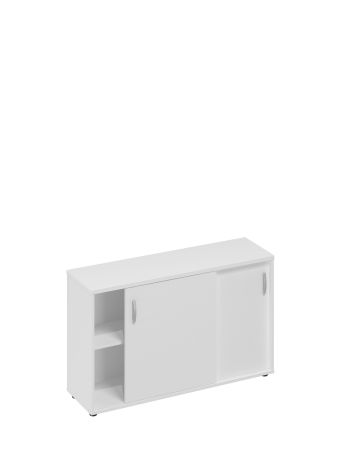 Шкаф-купе низкий (для 2-х столов 60) белый премиум
