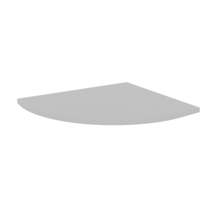 Столешница брифинга угловая серый