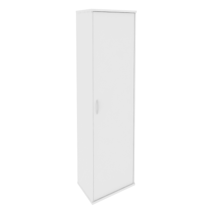 Шкаф для одежды узкий белый
