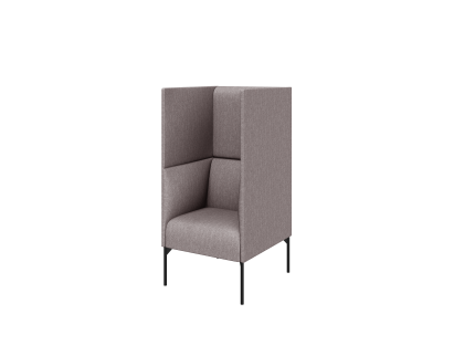 Кресло высокое ткань микровельвет / Velvet Lux 05