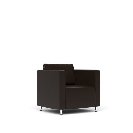 Кресло экокожа премиум / темно-коричневая CN1113