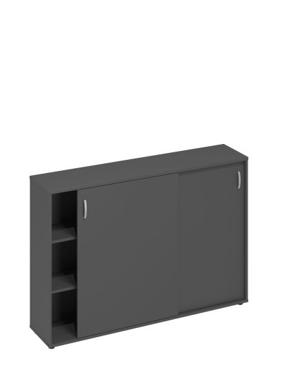 Шкаф-купе средний (для 2-х столов 80) антрацит премиум