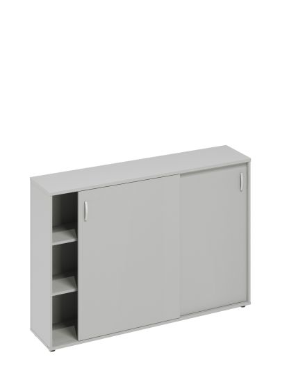 Шкаф-купе средний (для 2-х столов 80) серый