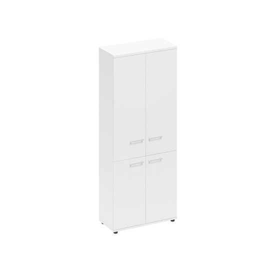 Шкаф для документов закрытый 4-х дверный белый премиум